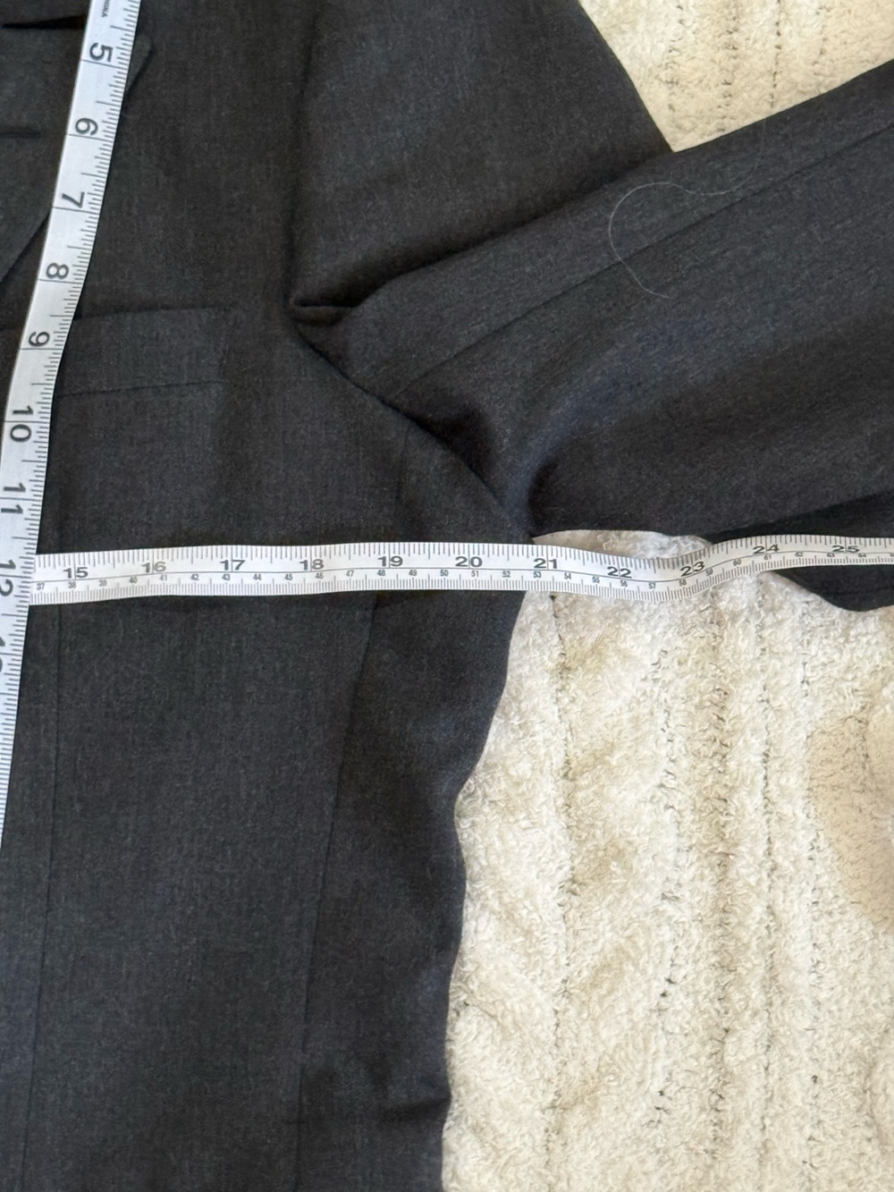De Vonaire Charcoal Gray Wool Double Breasted Blazer Large - Picture 11 of 14